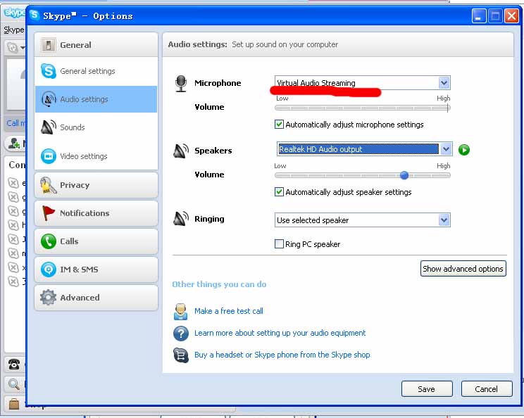 configure VirtualAudioStreaming for skype step2