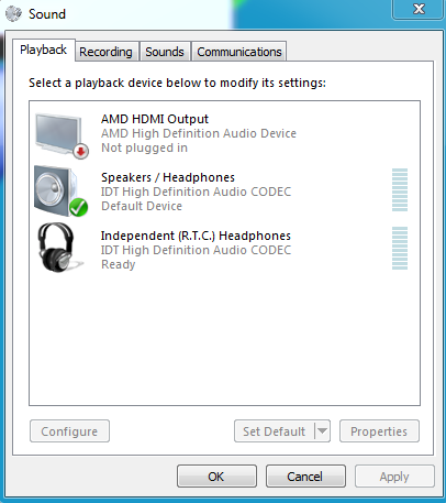 audio output devices